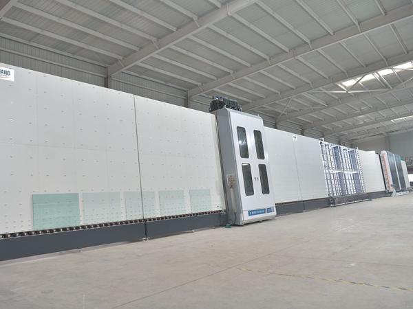 Main process flow of insulating glass production line